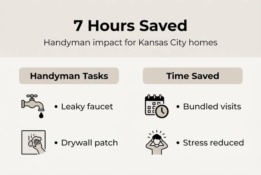 Infographic on handyman tasks and hours saved