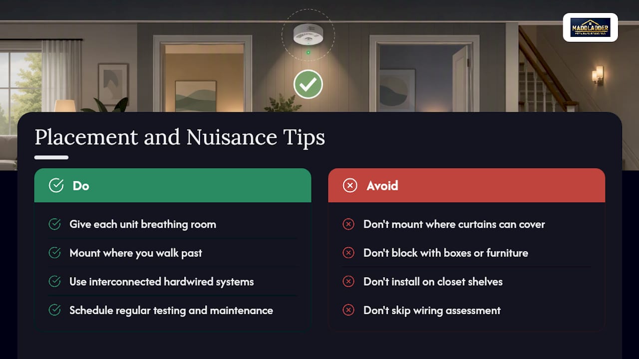 Field Notes on Placement and Nuisance Alarms — overview diagram