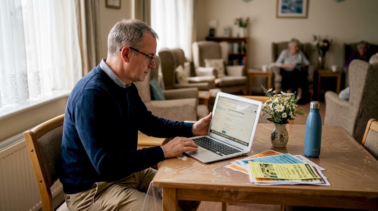 Man updates care home business profile