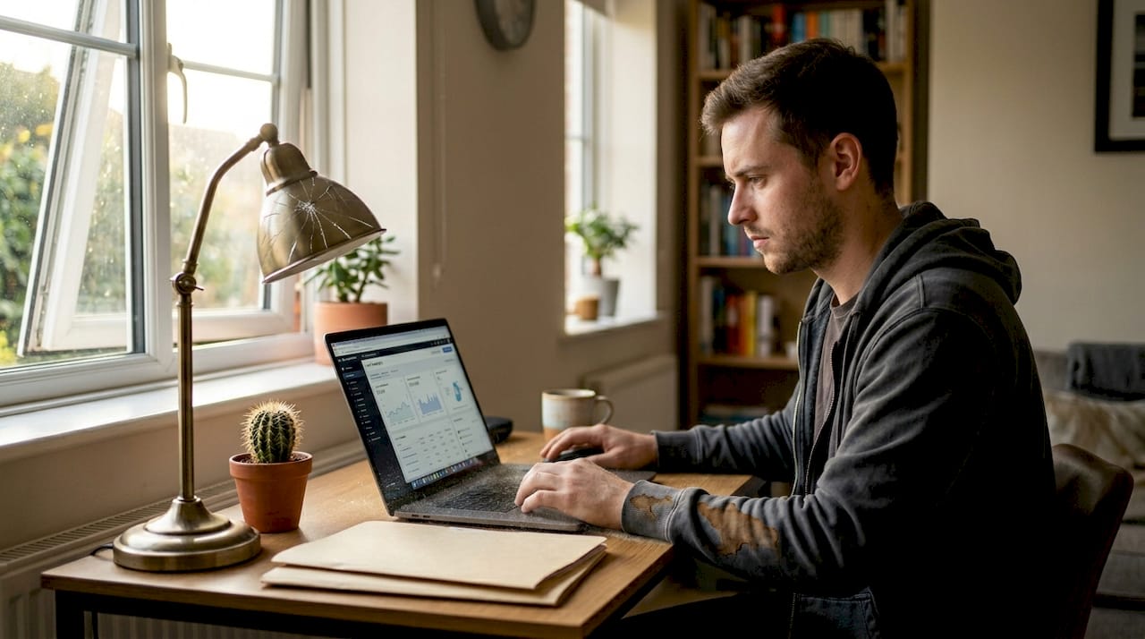 Marketer adjusting campaign dashboard settings