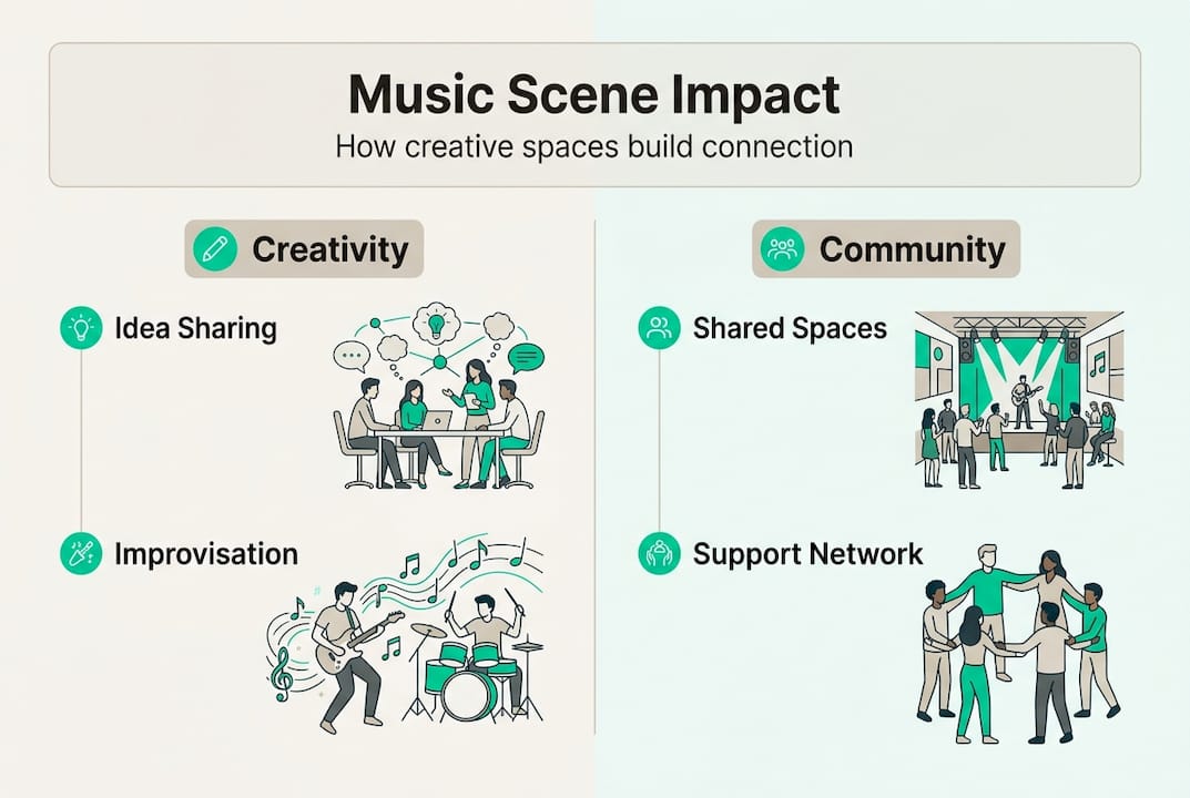 Infographic: music scenes foster creativity, community