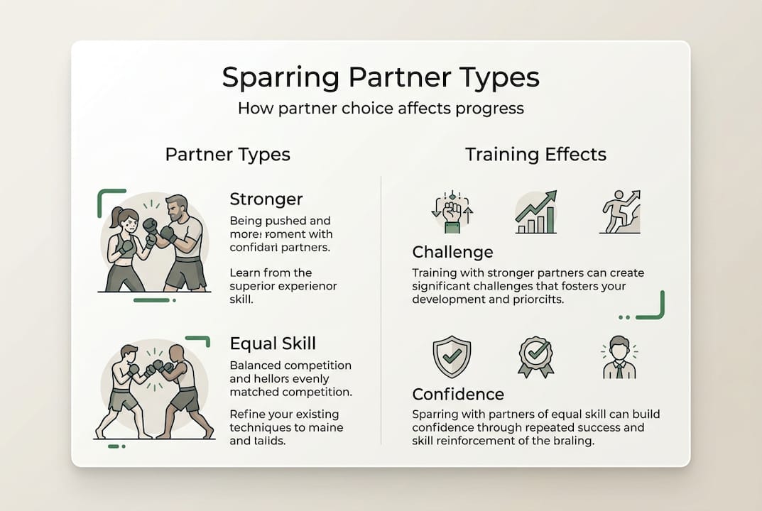 Infographic on sparring partner types and effects