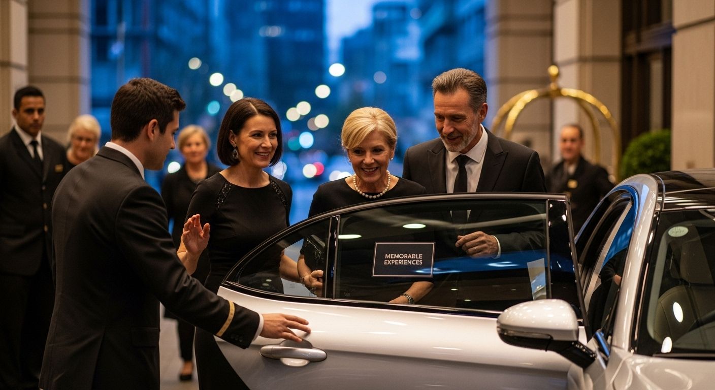 event chauffeur arrival