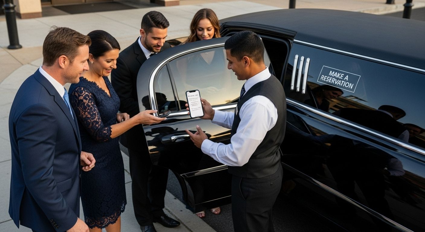 limousine reservation boarding process