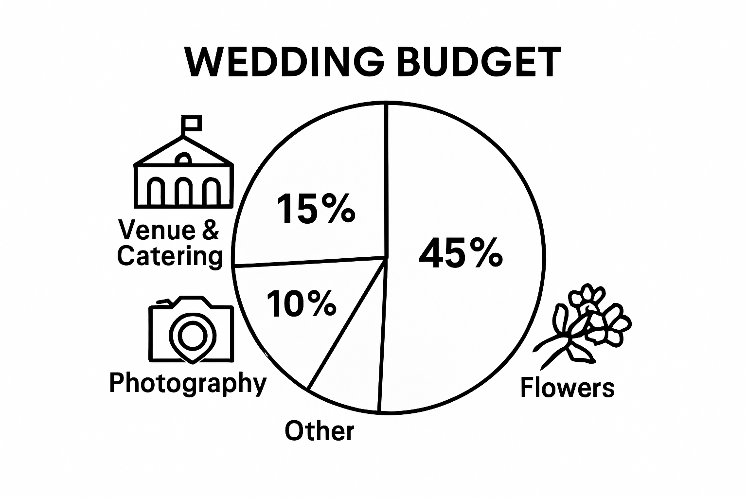Wedding budget breakdown by category