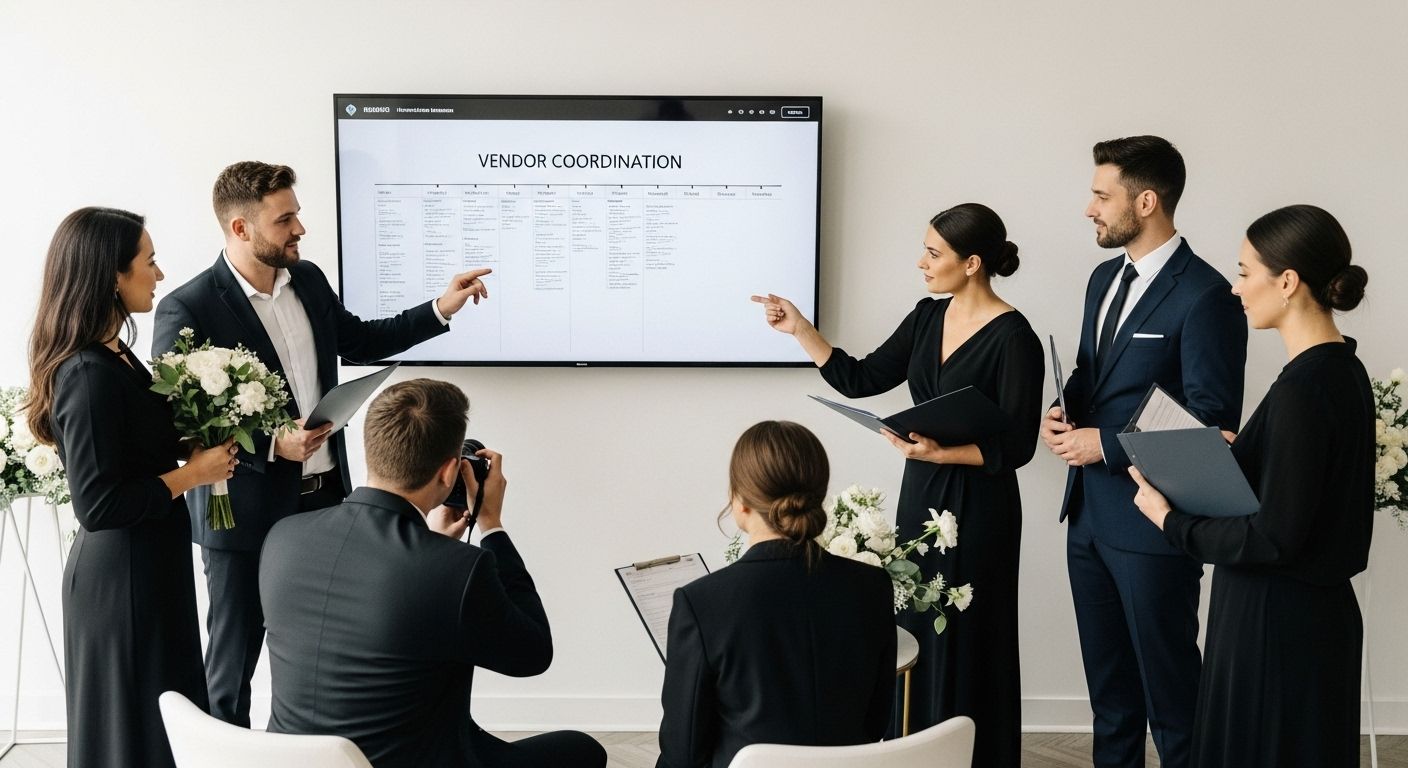 wedding vendor timeline coordination