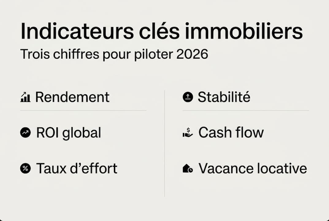Visuel synthétique des principaux indicateurs financiers