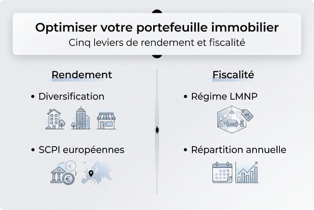 Infographie : comment booster la performance de votre portefeuille immobilier