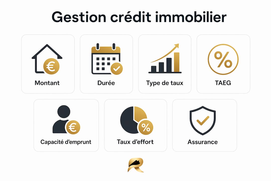 Découvrez en un coup d’œil les grandes étapes à suivre pour bien gérer votre prêt immobilier grâce à notre infographie.