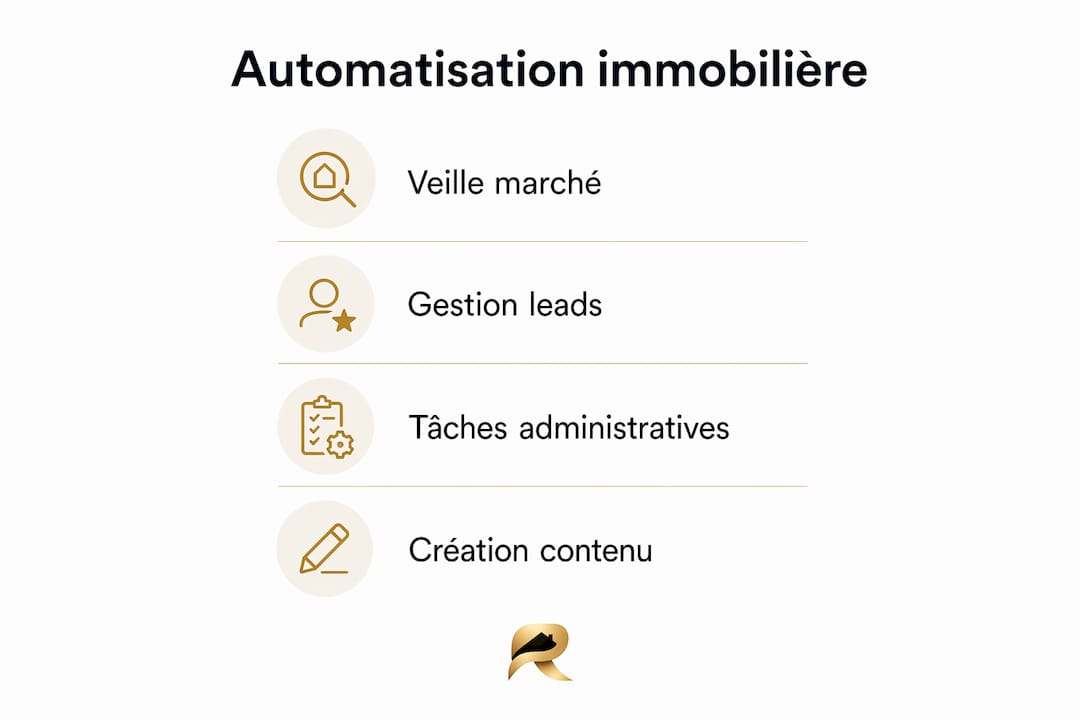Infographie : tour d’horizon des tâches immobilières facilement automatisables