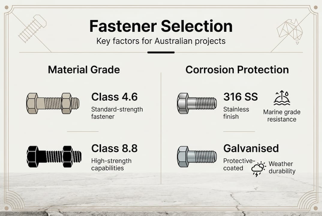 Infographic for fastener selection key criteria