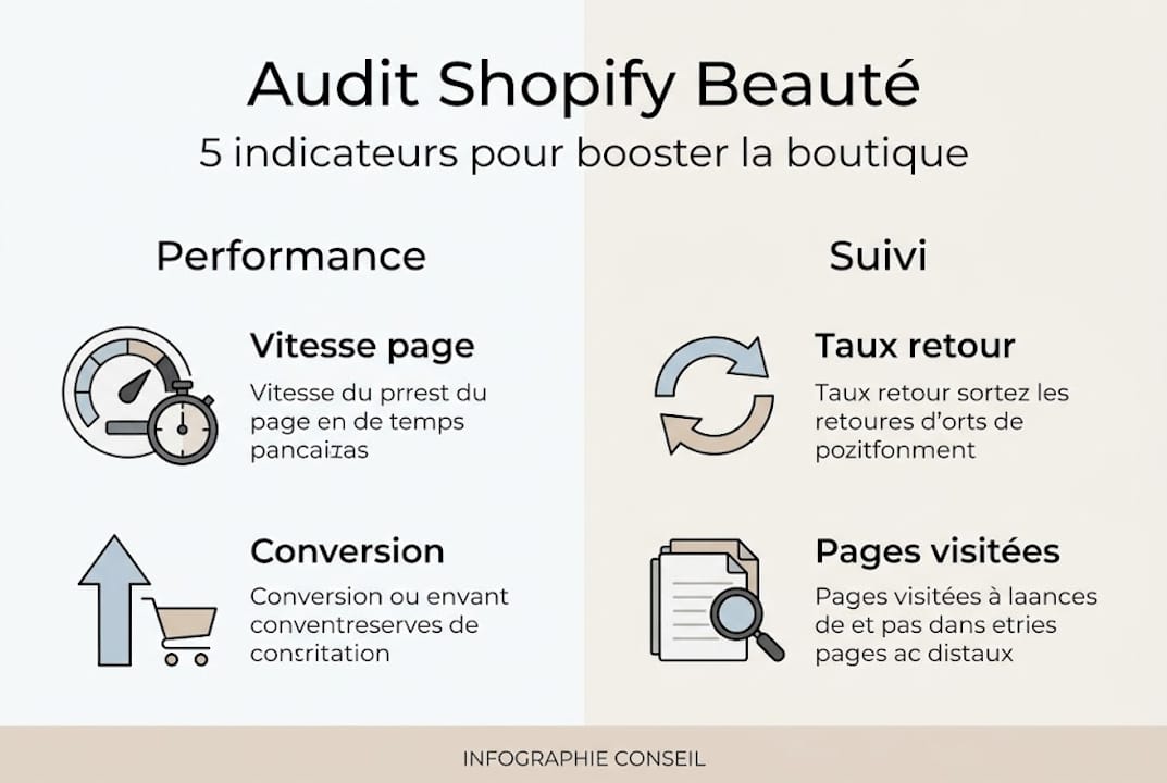 Les chiffres clés de l’audit Shopify dans le secteur de la beauté en un coup d’œil