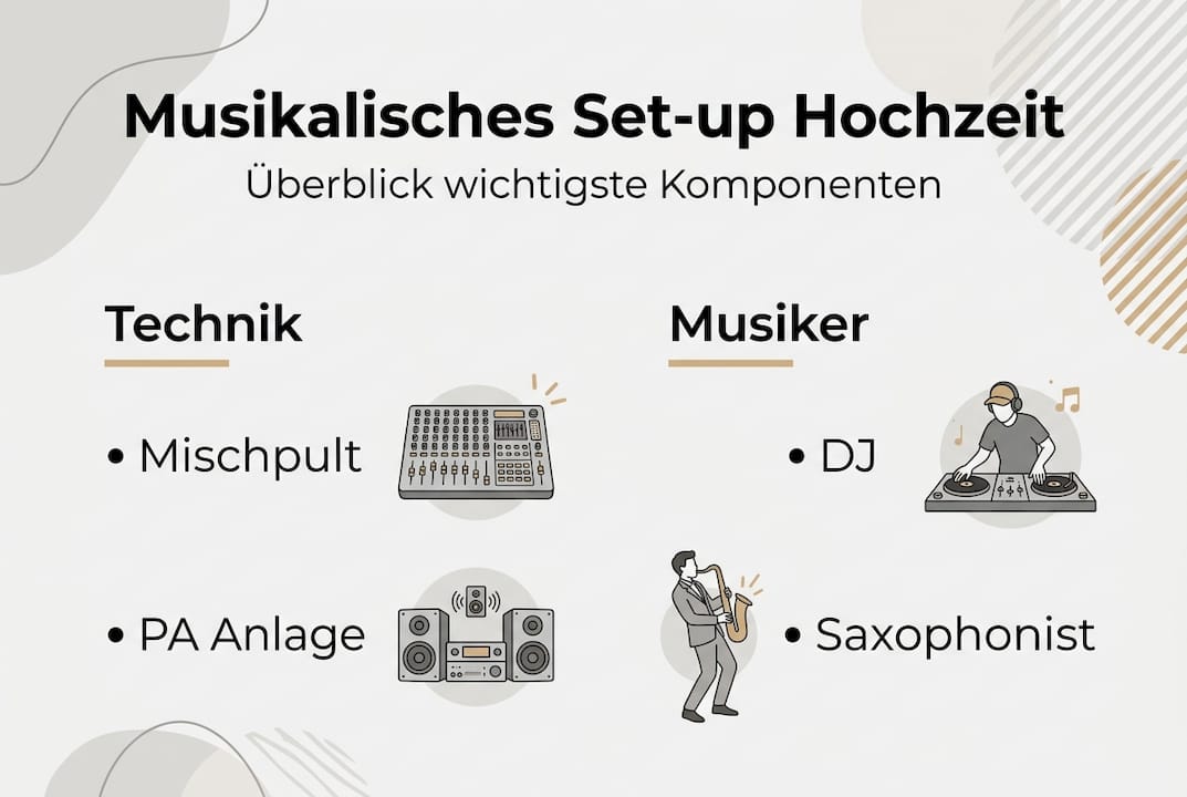Infografik: So gelingt das perfekte Musik-Setup für eure Hochzeit