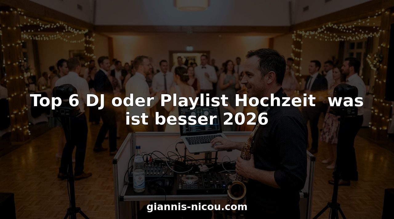 Der Hochzeits-DJ sorgt mit seinem Musikmix dafür, dass die Gäste ausgelassen auf der Tanzfläche feiern.