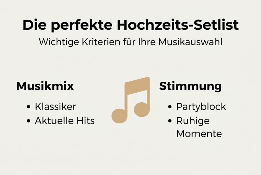 Infografik: Worauf es bei einer gelungenen Hochzeits-Playlist ankommt
