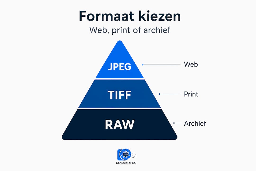 Infographic: overzicht van de belangrijkste fotobestandsformaten