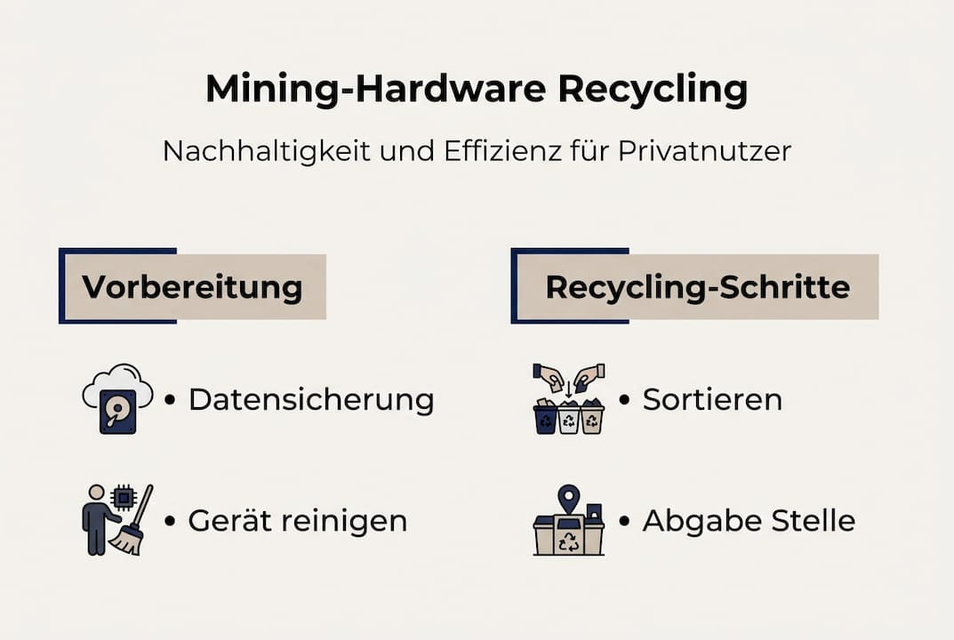 Infografik: So funktioniert das Recycling von Mining-Hardware – Schritt für Schritt erklärt