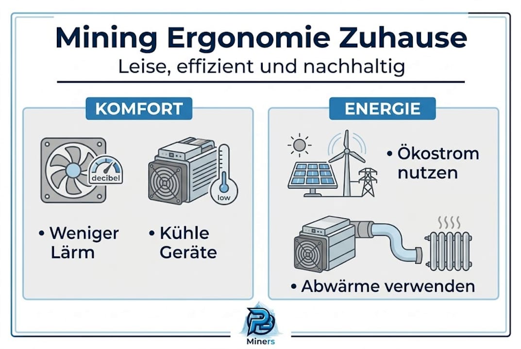 Infografik: Ergonomisches Mining – Wohlbefinden und Energie im Fokus