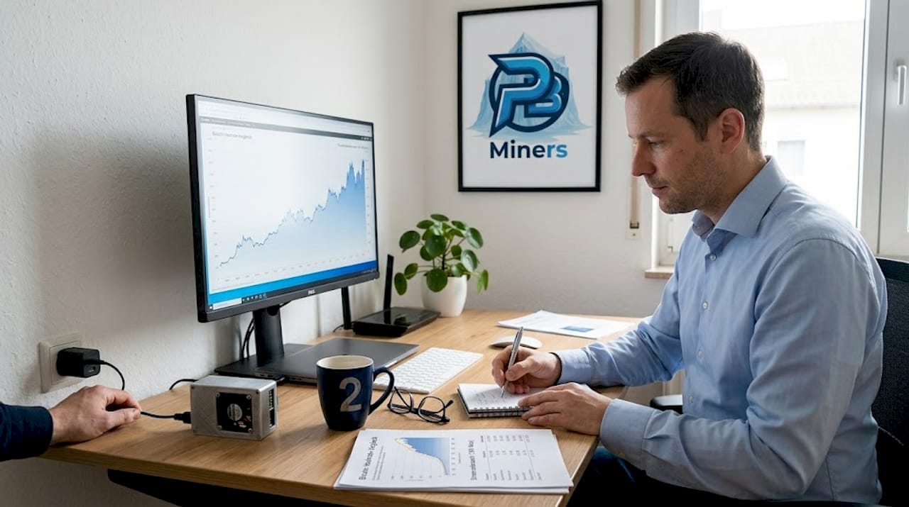 Ein Investor analysiert Finanzdaten am Bildschirm