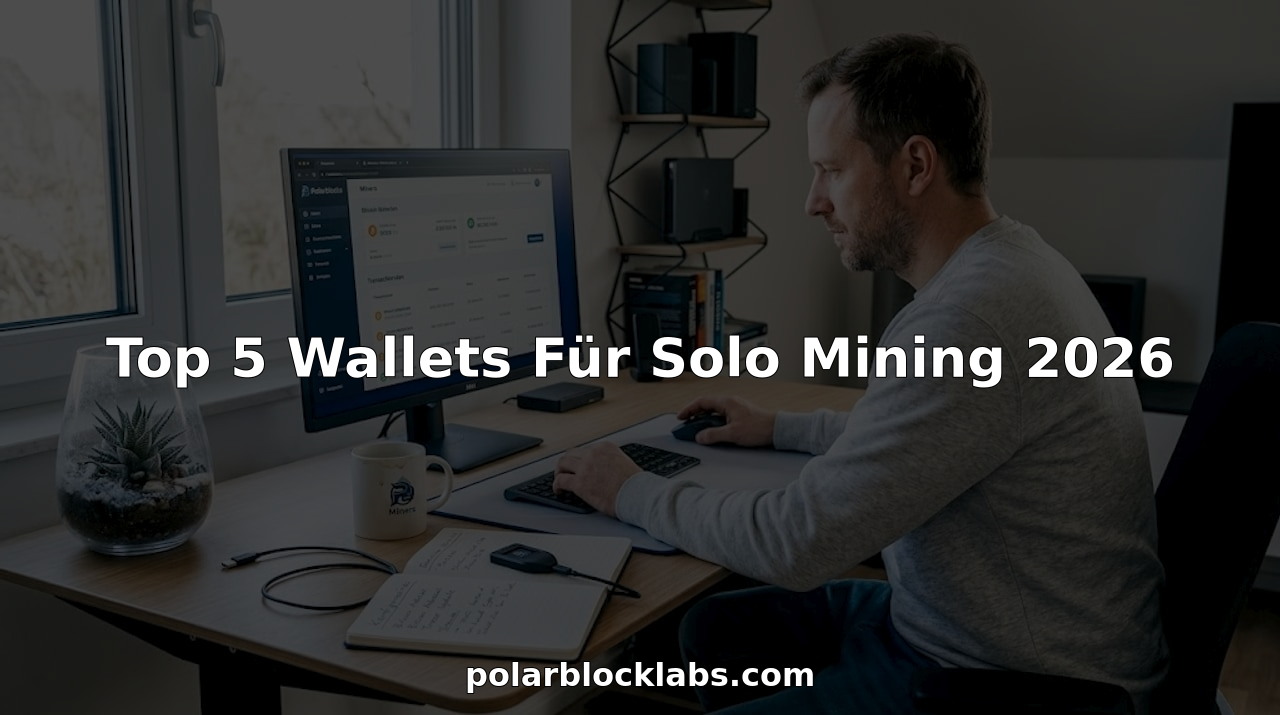 Heim-Schürfer richtet eine eigene Bitcoin-Wallet für Solo Mining am Schreibtisch ein