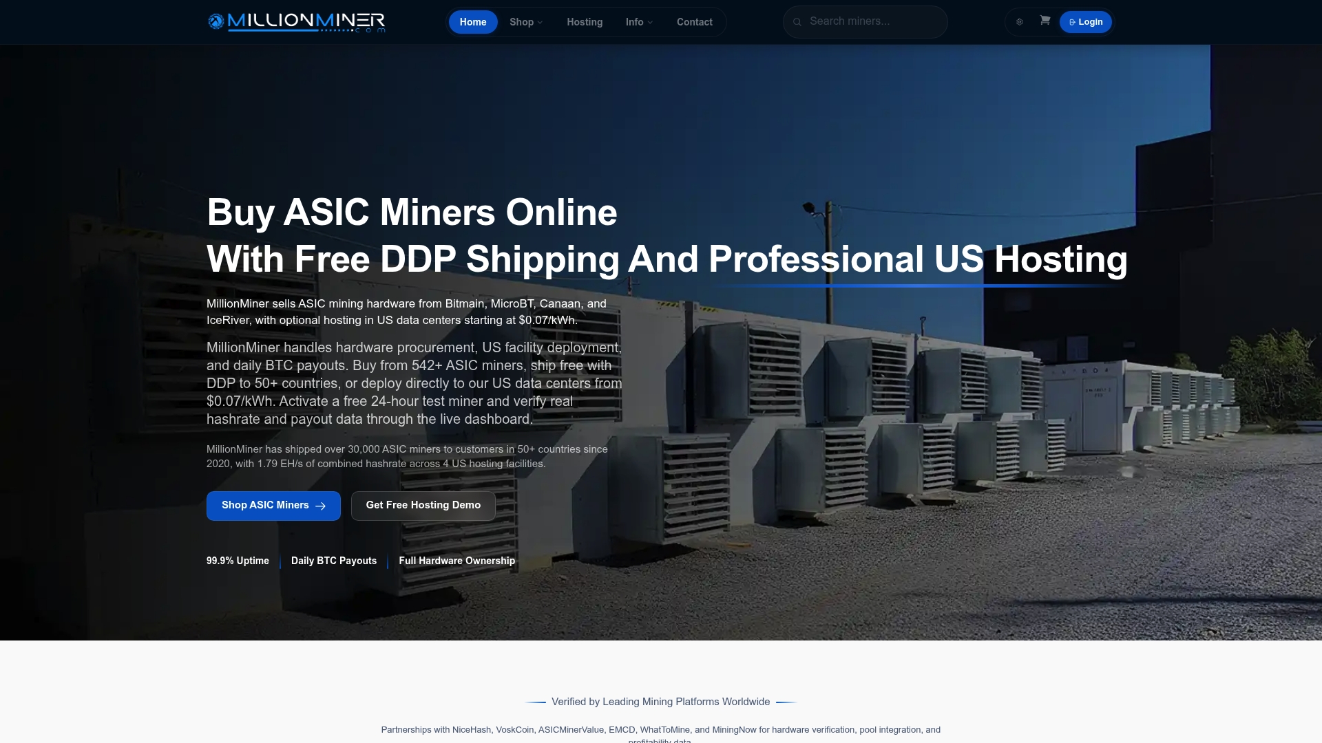 MillionMiner Plattform