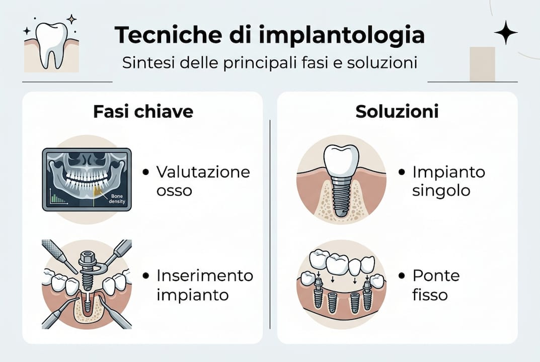 Guida illustrata alle principali tecniche di implantologia dentale