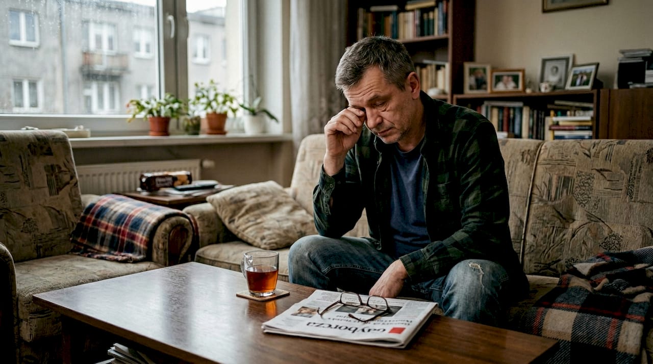 Mężczyzna, u którego na co dzień widać oznaki zmęczenia