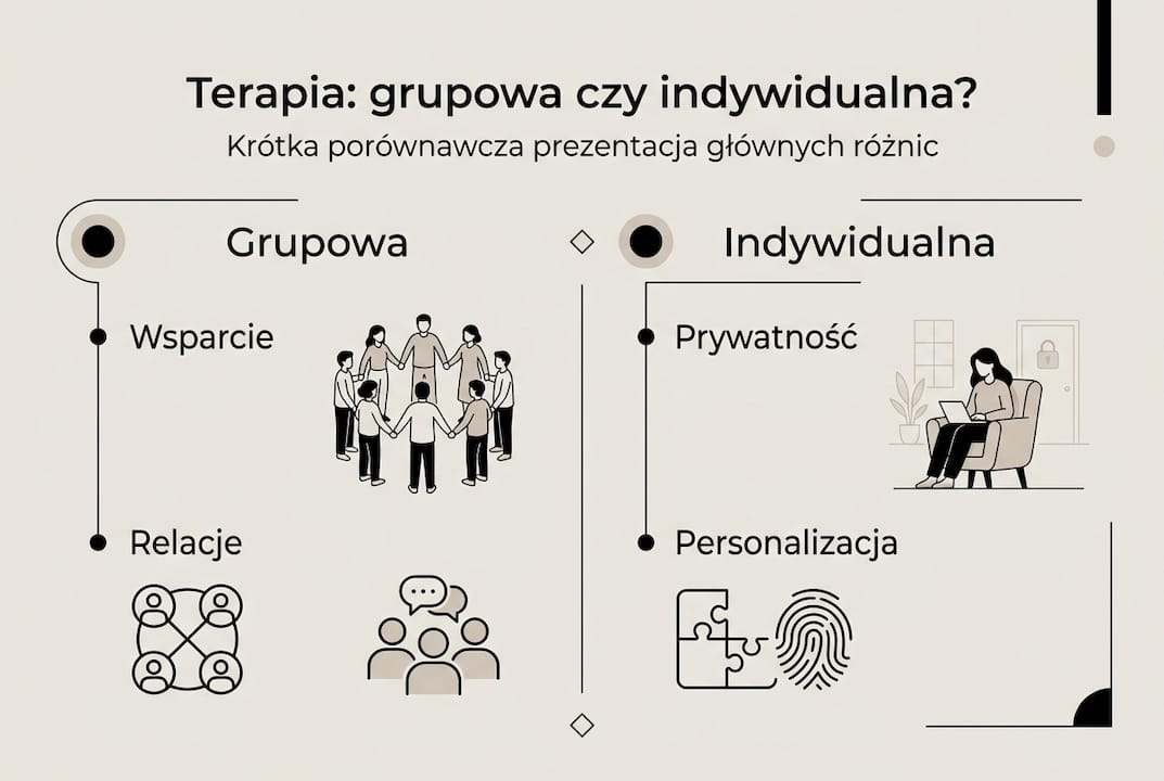 Grafika przedstawiająca zestawienie różnych metod terapii