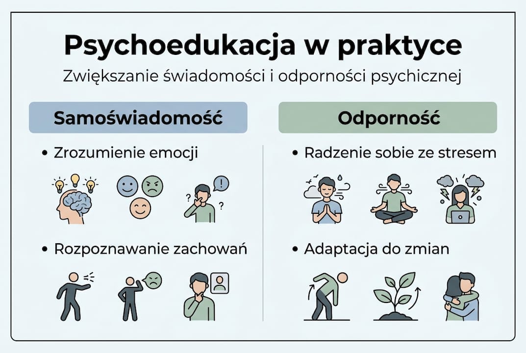 Infografika: jak budować świadomość i wzmacniać swoją odporność psychiczną