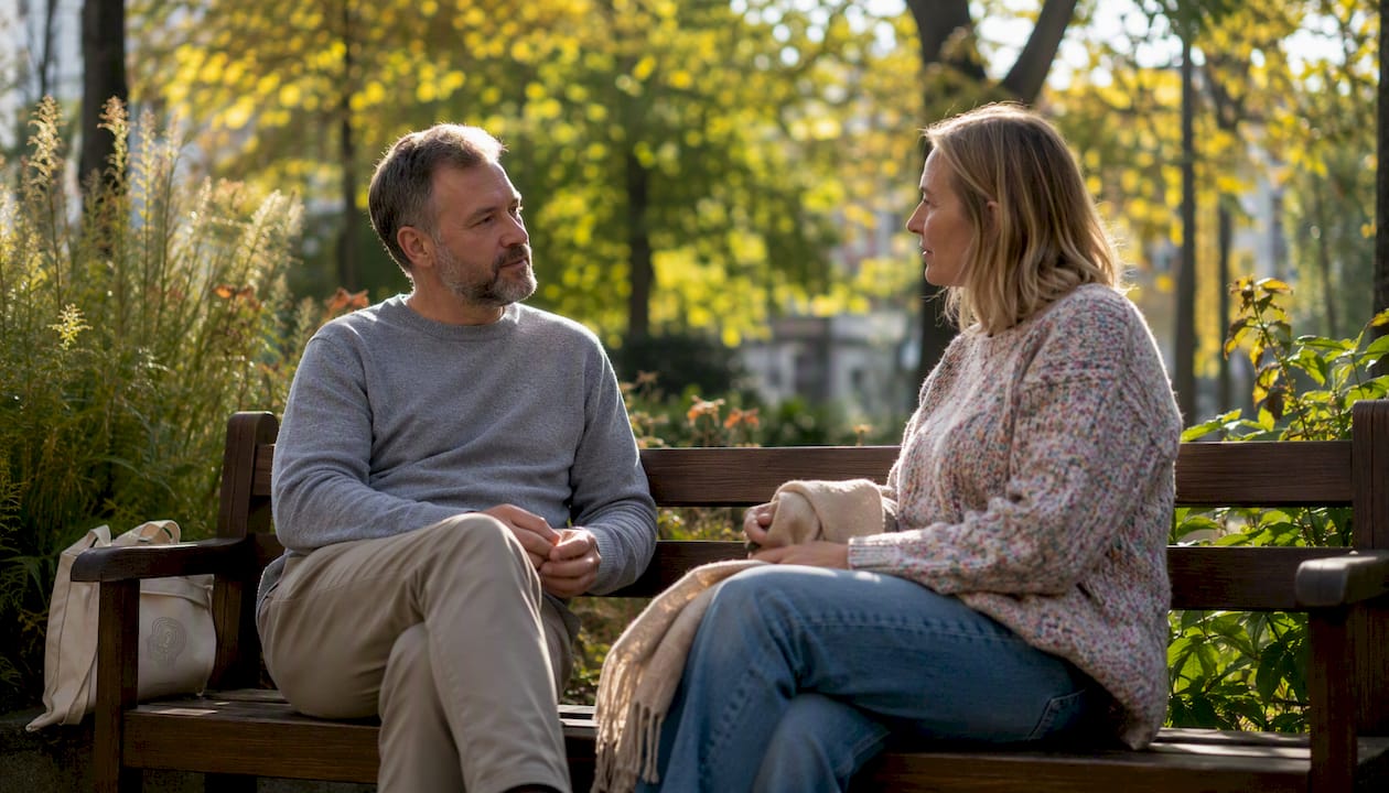 Psychoterapeuta rozmawia z pacjentem podczas spotkania w gabinecie.