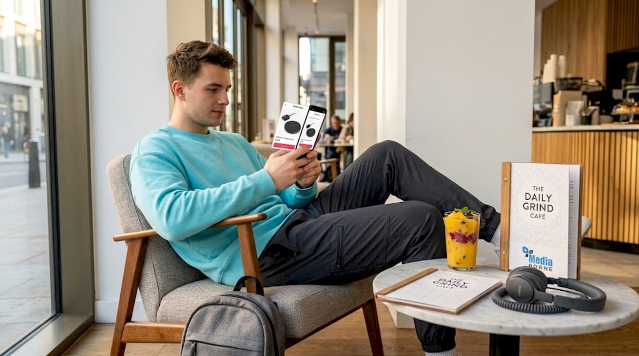 Man shopping products on TikTok Shop