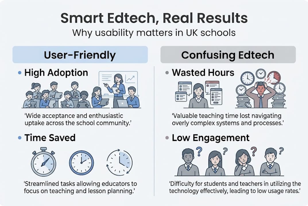 Infographic: edtech usability benefits comparison