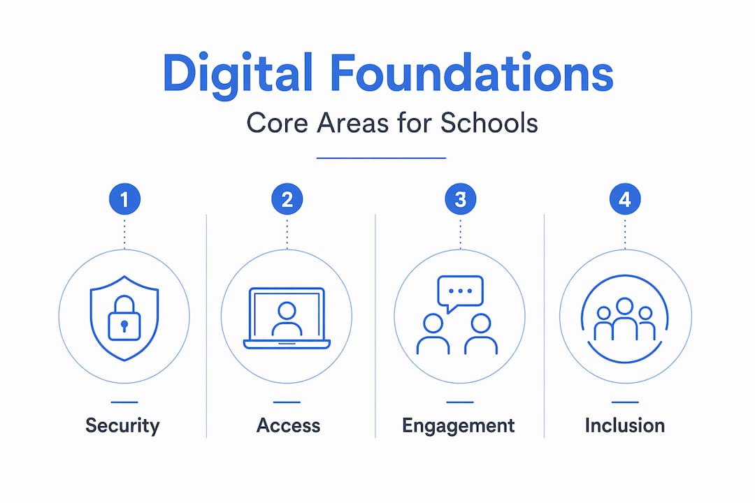 Hierarchy of key school digital foundations