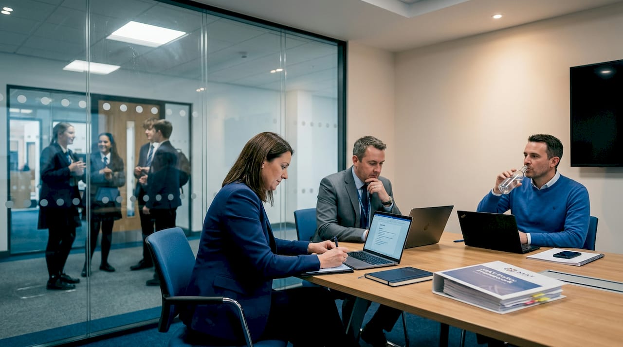 Multi-academy trust staff join virtual meeting