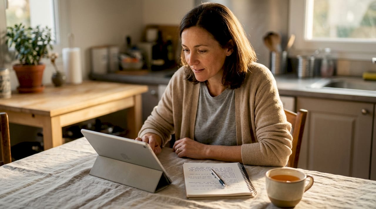 Une femme consulte régulièrement le taux d’acceptation de ses invitations sur LinkedIn.