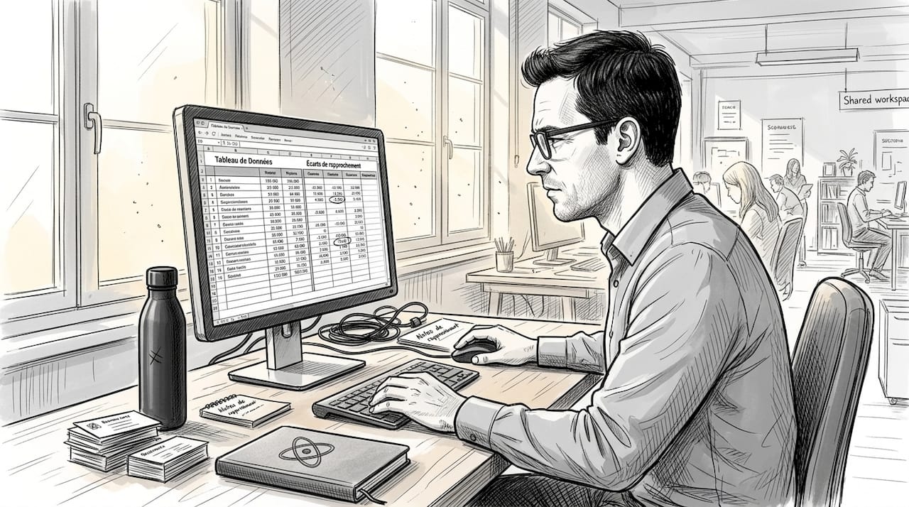 Un homme fait le tri dans ses contacts numériques et supprime ceux qu’il n’utilise plus.