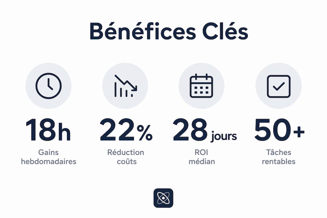 Découvrez en image les principaux avantages de l’automatisation.