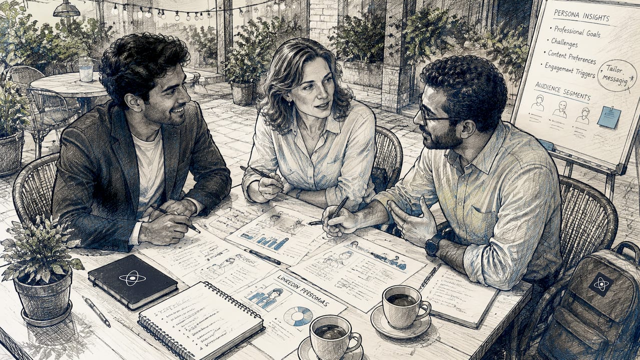 Échange au sein d’un groupe sur les différents profils que l’on retrouve sur LinkedIn.