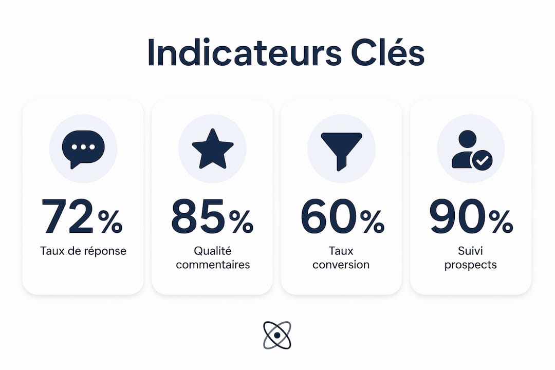 Visuel récapitulatif des principaux indicateurs de l’engagement en B2B