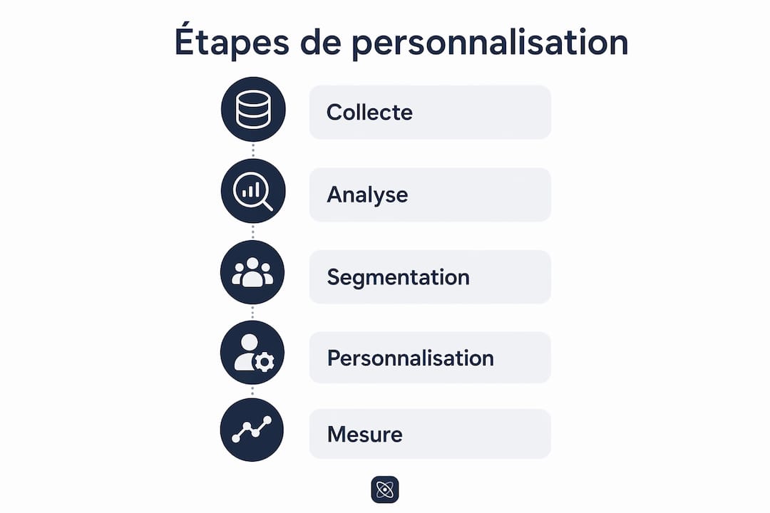 Découvrez à travers cette infographie les différentes étapes clés pour personnaliser efficacement votre approche B2B.