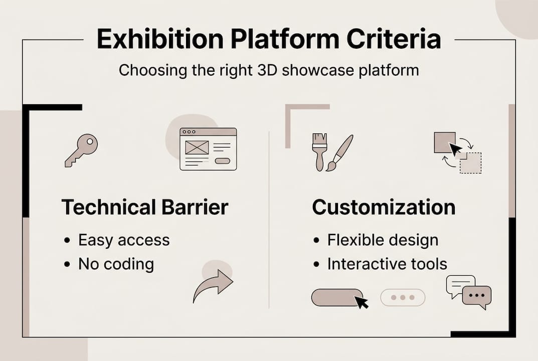Infographic on platform selection criteria