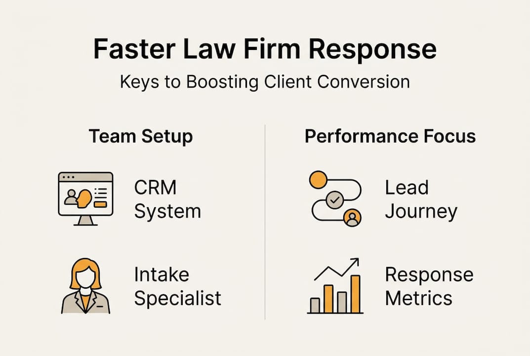 Infographic on law firm response improvement