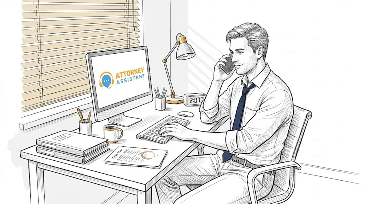 Attorney handling case intake follow-up calls