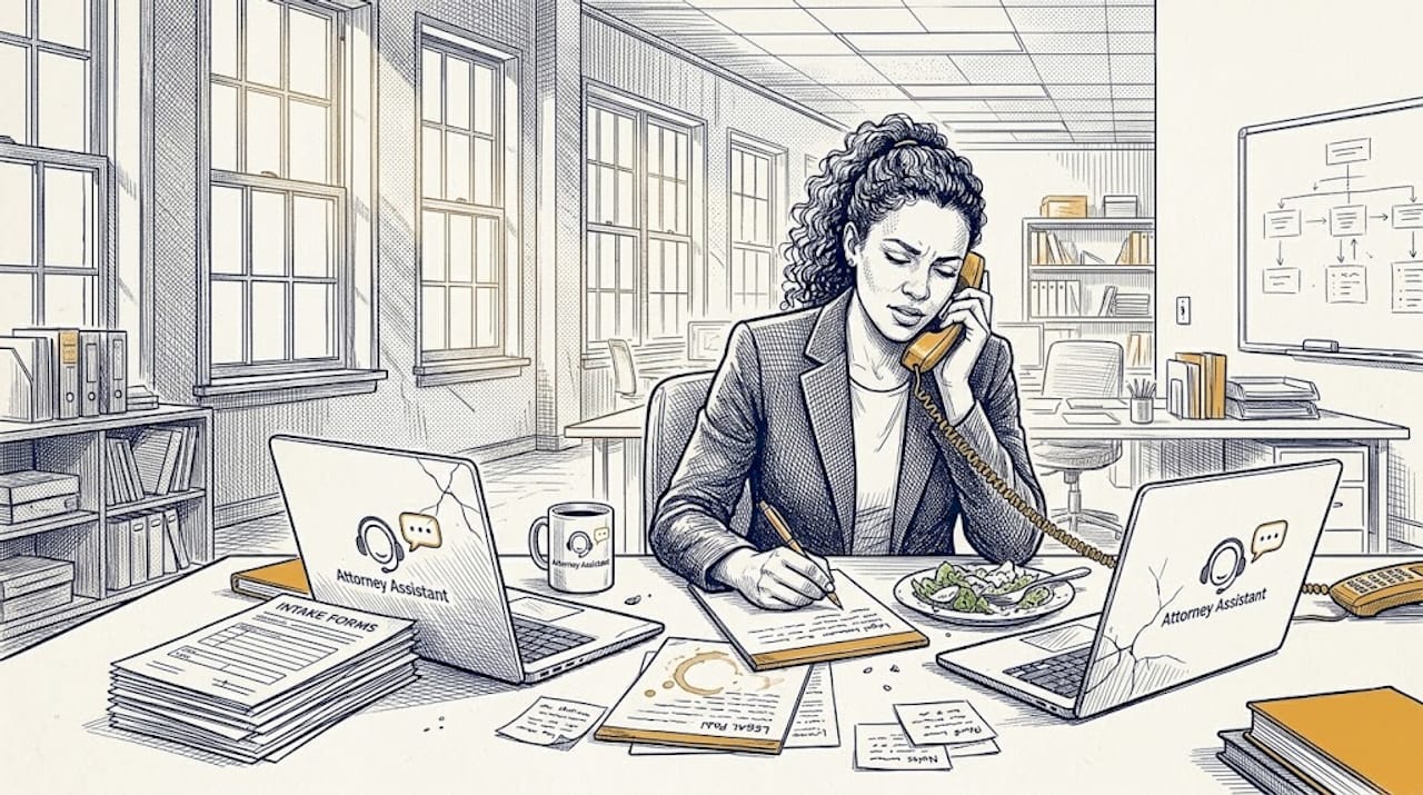 Paralegal taking error-prone intake call