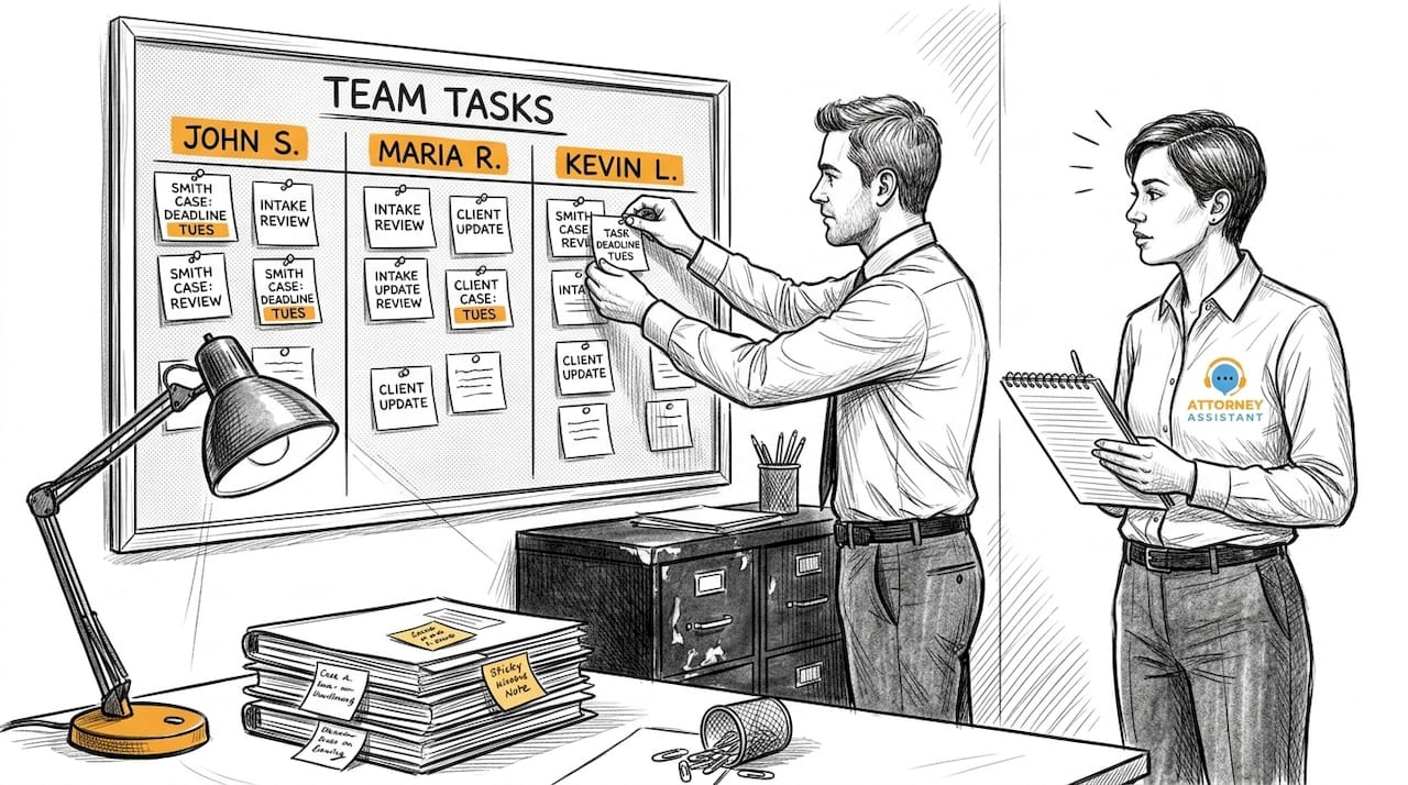 Staff member assigning onboarding checklist tasks