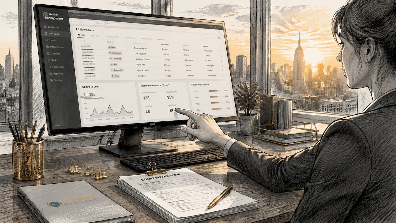Side view of assistant using intake system dashboard