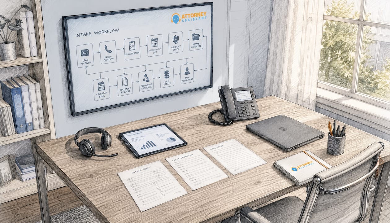 Digital intake system workflow in law firm