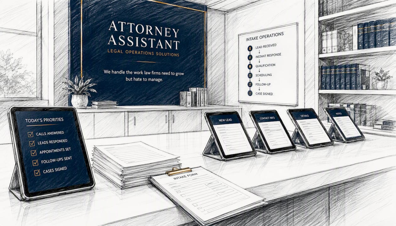 Organized legal intake workspace