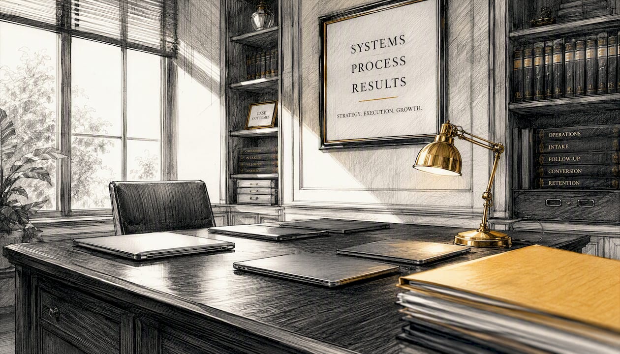Office corner with multiple laptops and folders