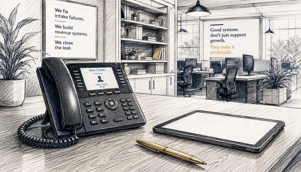 VoIP phone with timer on desk, briefing concept